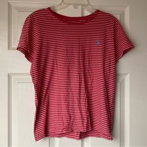 Polo Ralph Lauren Pink and White T-shirt